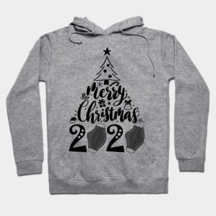 Merry Christmas 2020 Face Mask Christmas Lights Tree Pajamas Hoodie